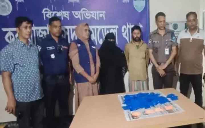 ১৭ হাজার পিস ইয়াবাসহ দম্পতি আটক