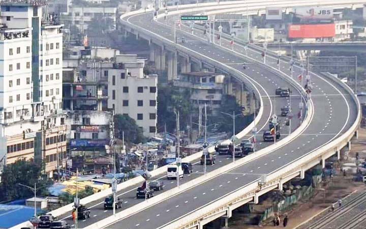 এলিভেটেড এক্সপ্রেসওয়েতে যান চলাচল শুরু