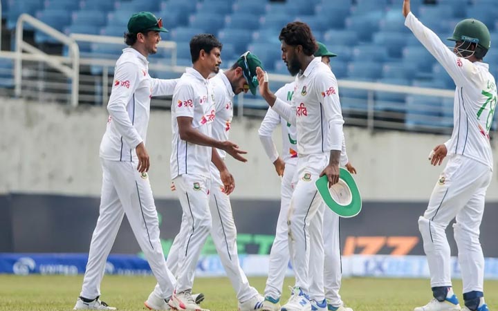 দেড় দশক পর ওয়েস্ট ইন্ডিজের মাটিতে বাংলাদেশের টেস্ট জয়