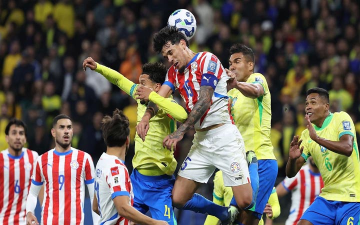 ভিনিসিয়ুসের গোলে প্যারাগুয়ের বিপক্ষে ব্রাজিলের জয়