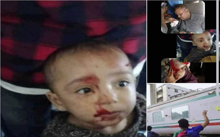 মহাখালীতে ট্রেন থামিয়ে শিক্ষার্থীদের হামলা, শিশুসহ কয়েকজন রক্তাক্ত