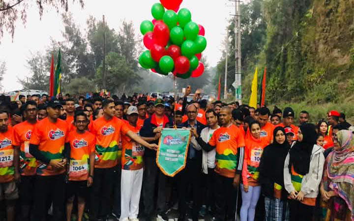 কক্সবাজার মেরিনড্রাইভে দৌড়ালেন দেশি-বিদেশি ৩৯৮ রানার