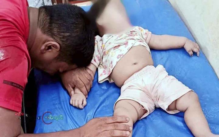 গলায় লিচুর বিচি আটকে ১০ মাসের শিশুর মৃত্যু