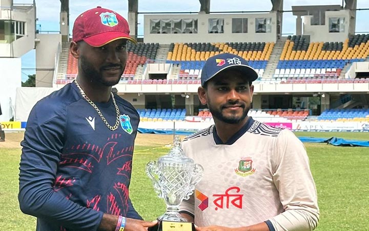 বাংলাদেশে-ওয়েস্ট ইন্ডিজ টেস্টের তৃতীয় দিন আজ