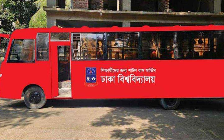 শাটল বাসে উপেক্ষিত ঢাবির দুই হলের নারী শিক্ষার্থীরা!