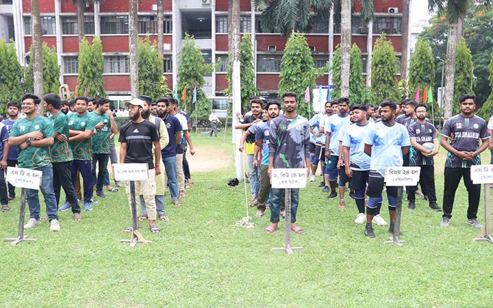 ডুয়েটে আন্তঃহল ভলিবল প্রতিযোগিতা-২০২৫ এর উদ্বোধন