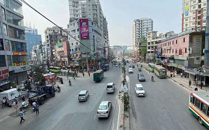 ঢাকার বাতাস আজ মাঝারি মানের