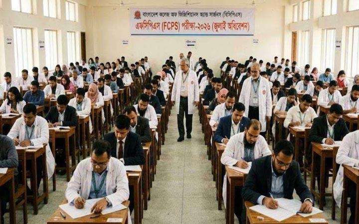 এফসিপিএস পরীক্ষায় উত্তীর্ণ ১৫.৯৮ শতাংশ