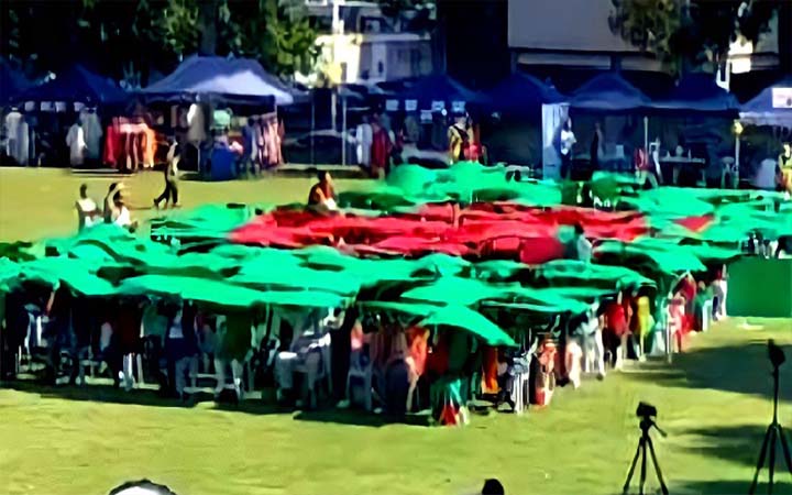 বিদেশে প্রথম বাংলাদেশি মানবপতাকা!