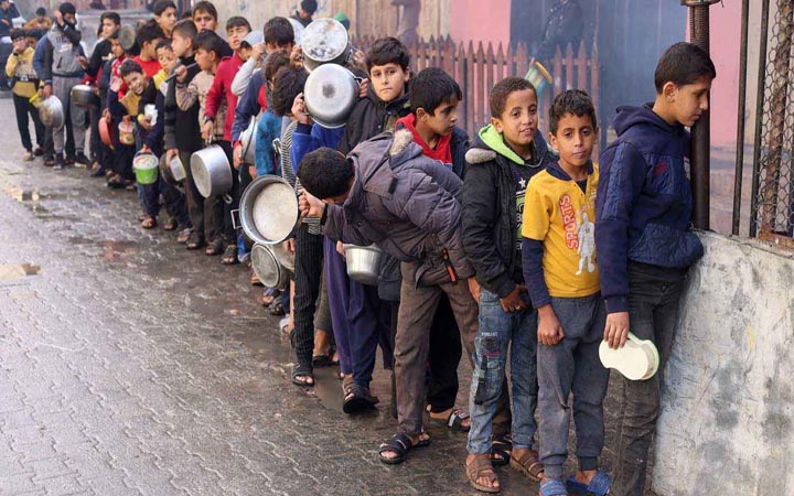 দুর্ভিক্ষের ঝুঁকিতে ‘শতভাগ’ গাজাবাসী