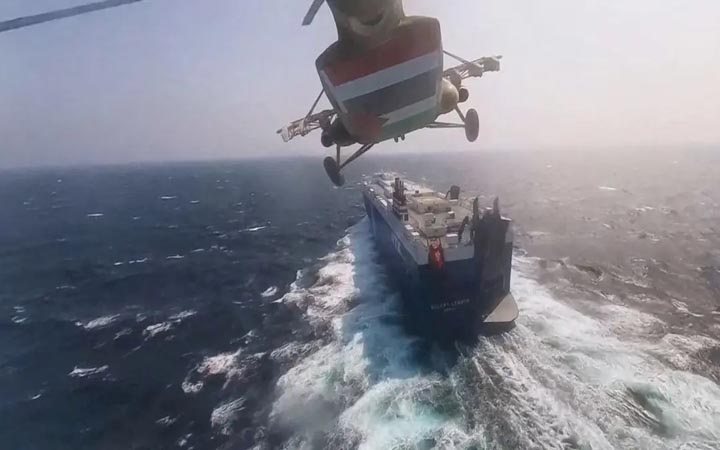 লোহিত সাগরে টোল না নেওয়ার ঘোষণা হুথিদের