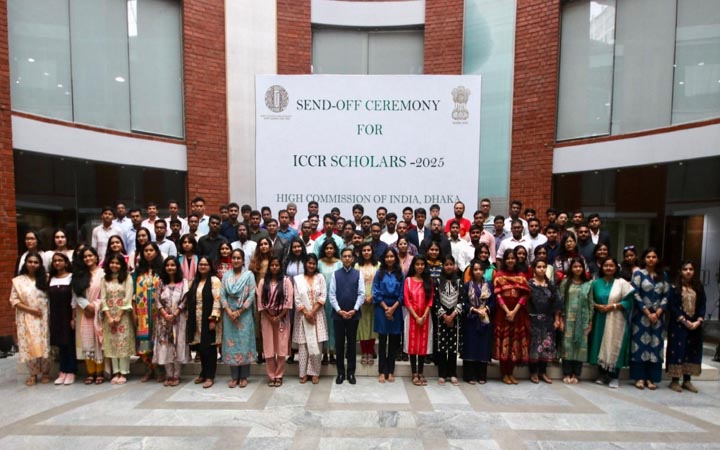 আইসিসিআর বৃত্তিপ্রাপ্ত শিক্ষার্থীদের বিদায় সংবর্ধনা
