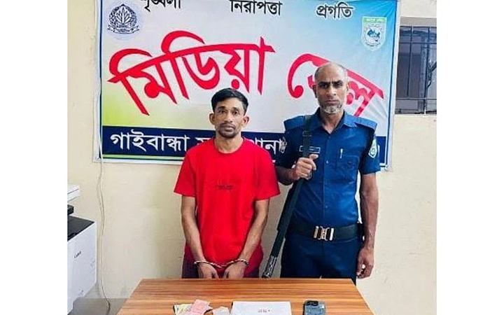 গাইবান্ধায় ১৩ পিস ইয়াবাসহ আটক ১