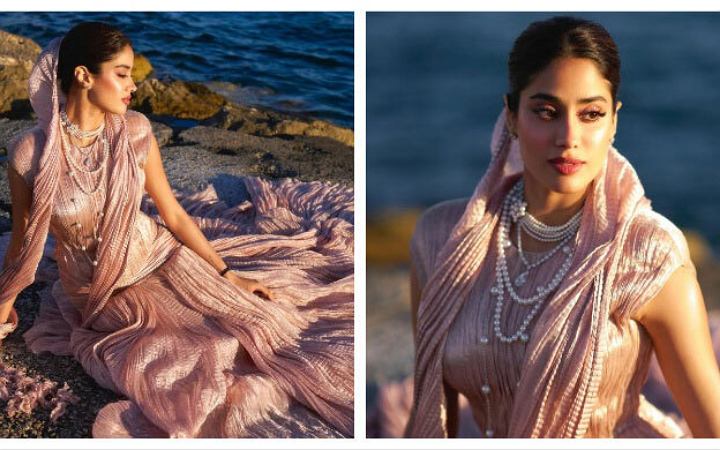 প্রথমবারের মতো কান চলচ্চিত্র উৎসবে হাজির হলেন বলিউড অভিনেত্রী জাহ্নবী কাপুর