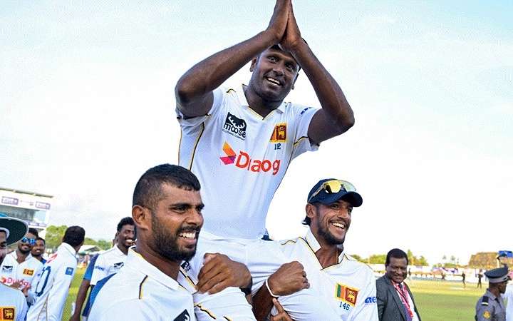 অ্যাঞ্জেলা ম্যাথুসের বিদায়