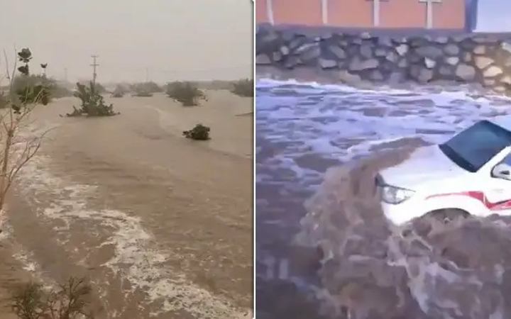 সৌদি আরবে হঠাৎ ভারী বৃষ্টি, মক্কায় ‘রেড অ্যালার্ট’ জারি