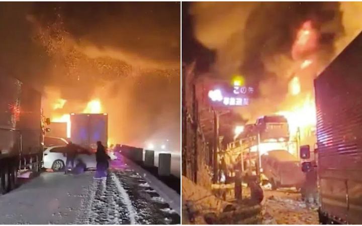 জাপানে ভয়াবহ তুষারপাতে দুর্ঘটনার কবলে অর্ধ-শতাধিক গাড়ি, নিহত ১