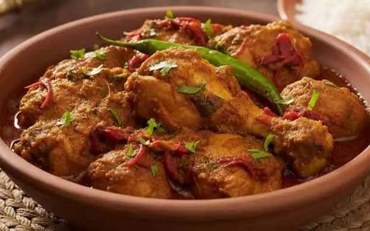 রেসিপি :  লালশাকের মুরগি