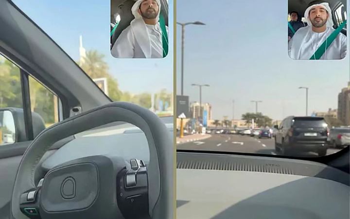স্বয়ংক্রিয় চালিত গাড়িতে দুবাই শহর ঘুরে বেড়াচ্ছেন যুবরাজ