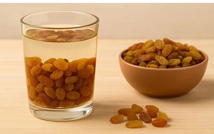 জেনে নিন সকালে খালি পেটে কিশমিশ ভেজানো পানি পানের উপকারিতা