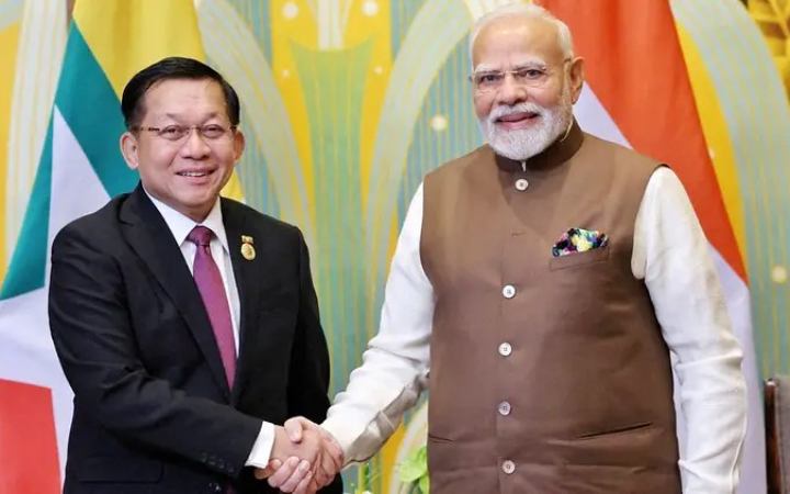 নিজের প্রথম বিদেশ সফরে ভারতে গেলেন প্রেসিডেন্ট হ্লেইং