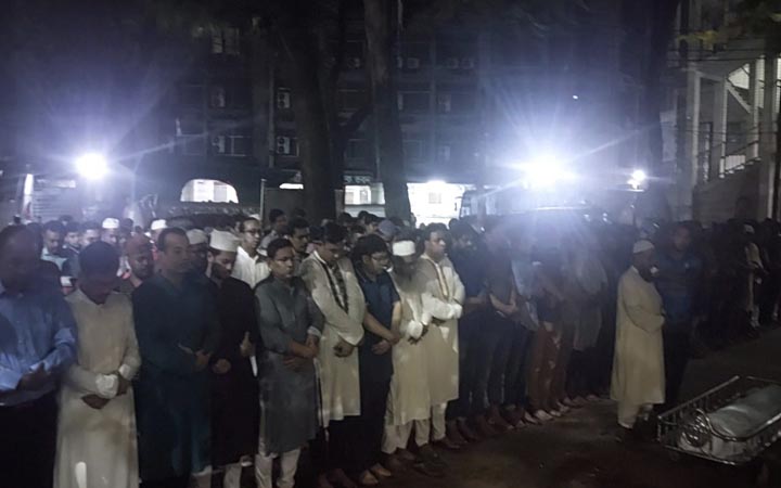 হাসিবের জানাজায় এক কাতারে জাহিদুল-রাকিব-সাদিক