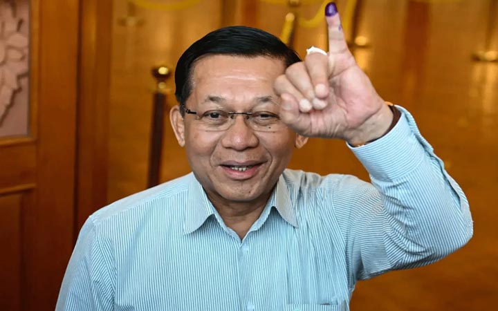 মিয়ানমারে অবাধ ও সুষ্ঠু নির্বাচন হচ্ছে: জান্তা প্রধান