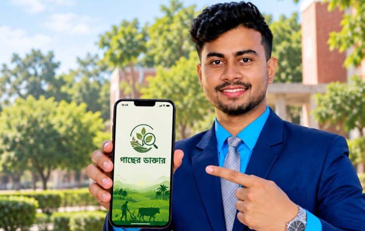 খুবি শিক্ষার্থী আবিরের উদ্ভাবন ‘গাছের ডাক্তার’