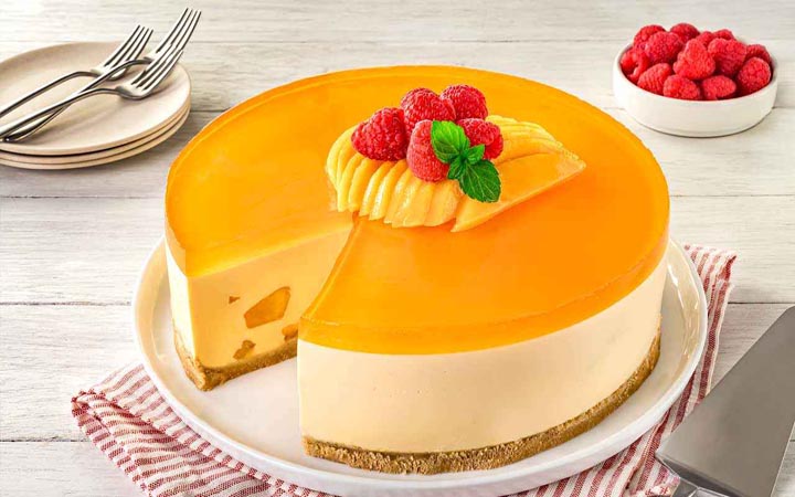 ম্যাঙ্গো চিজ কেক বানানোর রেসিপি
