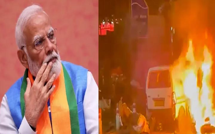 দিল্লিতে বিস্ফোরণের ঘটনায় মোদির শোক