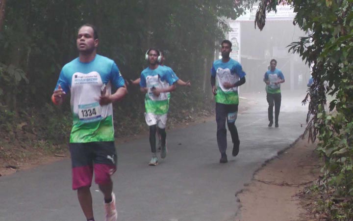 মৌলভীবাজারে অনুষ্ঠিত হলো হাফ ম্যারাথন