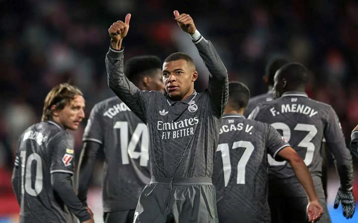 এমবাপে-গুলার-বেলিংহ্যামের গোলে রিয়ালের দারুণ জয়