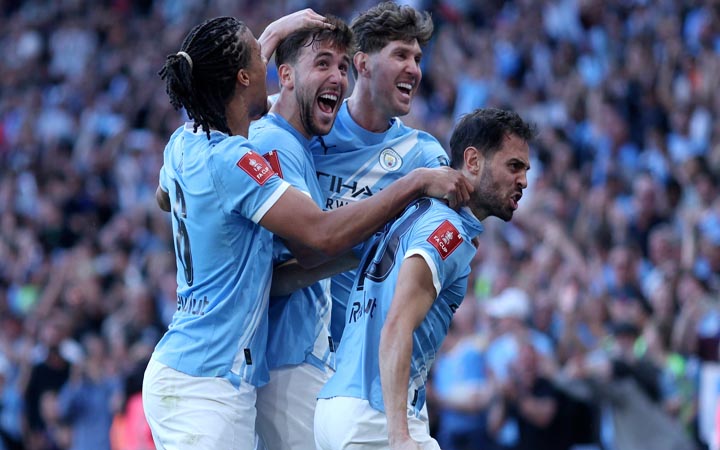 এফএ কাপে টানা চতুর্থবার ফাইনালে উঠে ম্যানসিটির নতুন ইতিহাস