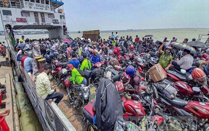 মোটরসাইকেলের জন্য শুরু হচ্ছে ফেরি সার্ভিস