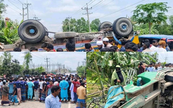 মুক্তাগাছায় অটোরিকশা-ট্রাক সংঘর্ষে তিনজন নিহত