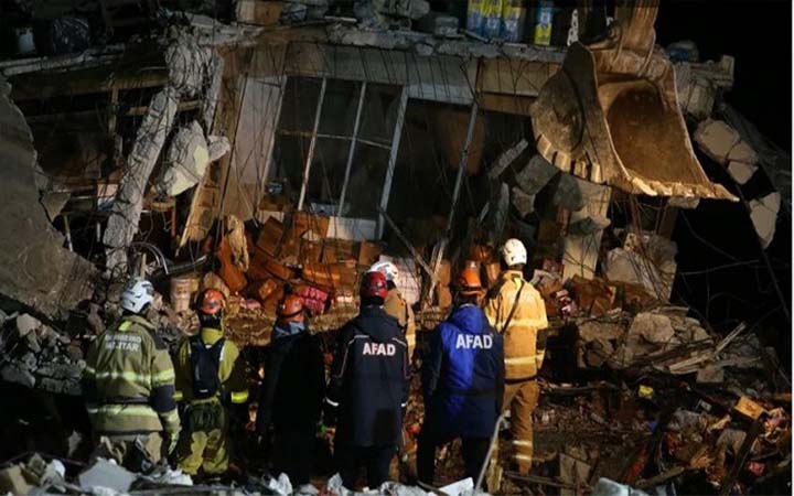 তুরস্ক-সিরিয়ায় ফের শক্তিশালী ভূমিকম্প, নিহত ৩