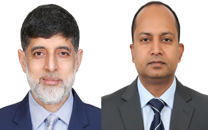 ঢাকাস্থ নাটোর জেলা সমিতির সভাপতি আহসান খান চৌধুরী, সম্পাদক মোতাকাব্বীর