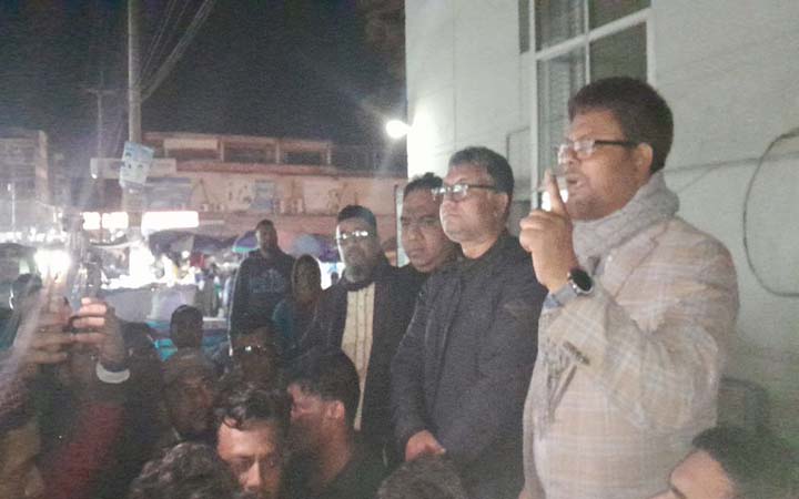 তফশিল ঘোষণাকে স্বাগত জানিয়ে নবাবগঞ্জে আনন্দ মিছিল