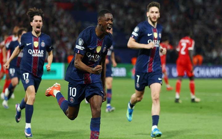 ৯ গোলের মহারণে বায়ার্নকে হারিয়ে ফাইনালের পথে পিএসজি