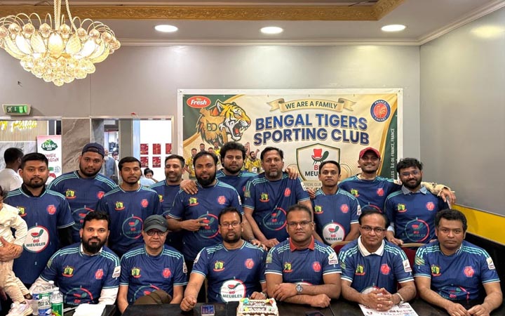 প্যারিসে বেঙ্গল টাইগার্স স্পোর্টিং ক্লাবের জার্সি উন্মোচন