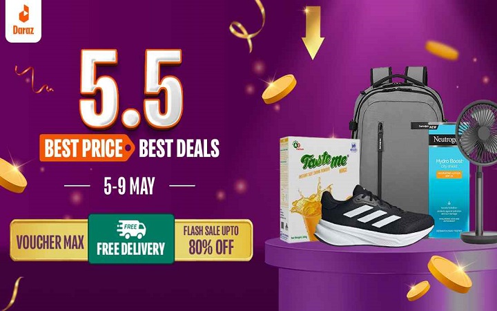 দারাজে ৮০% পর্যন্ত ছাড়ে কেনাকাটার সুযোগ