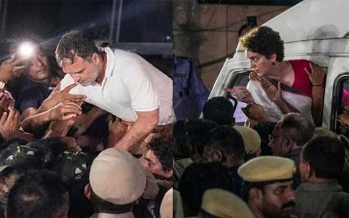 দিল্লিতে ব্যাপক ধরপাকড়, যা বললেন রাহুল গান্ধী ও প্রিয়াঙ্কা গান্ধী
