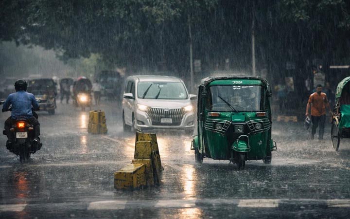 ঢাকাসহ দেশের ১৯ জেলায় বজ্রবৃষ্টির আভাস