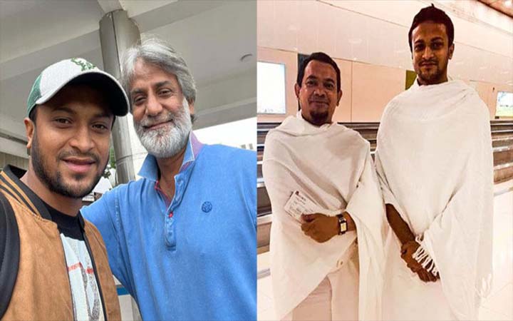 ওমরাহ করে দেশে ফিরলেন সাকিব