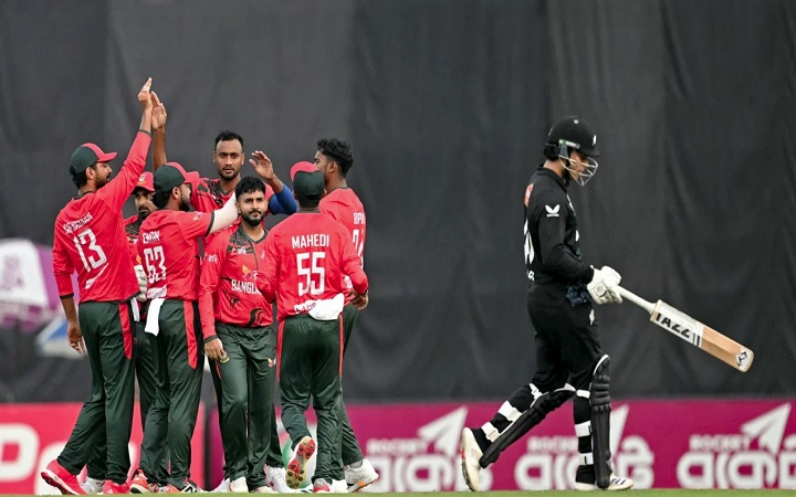 বাংলাদেশকে হারিয়ে সিরিজ ড্র করল নিউজিল্যান্ড