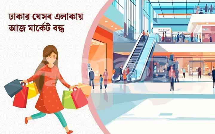 বৃহস্পতিবার রাজধানীর যেসব মার্কেট বন্ধ