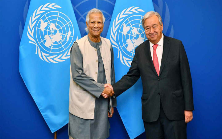 প্রধান উপদেষ্টাকে জাতিসংঘ মহাসচিবের চিঠি