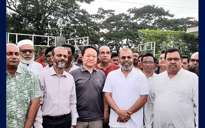 রামপালে খানজাহান আলী বিমানবন্দর নির্মাণে চীনা প্রতিনিধি দলের পরিদর্শন
