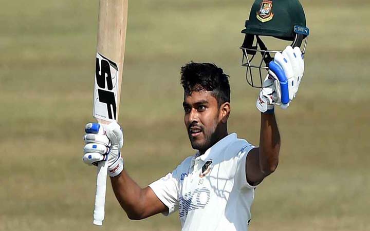 দুর্দান্ত ব্যাটিংয়ে সেঞ্চুরি তুলে নিলেন মিরাজ
