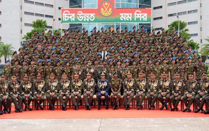 বাংলাদেশ মিলিটারি একাডেমিতে রাষ্ট্রপতি কুচকাওয়াজ